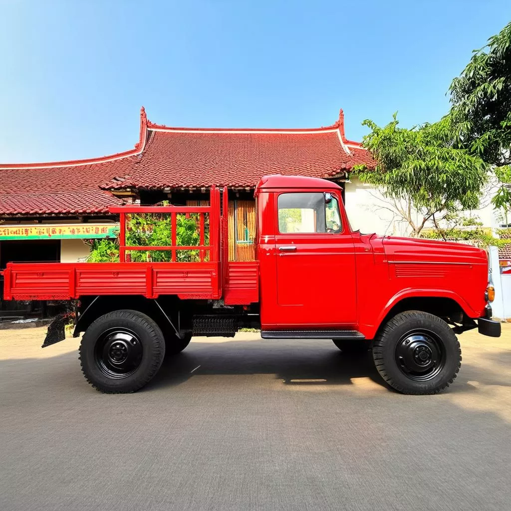 Xe Tải Màu Đỏ Phong Thủy