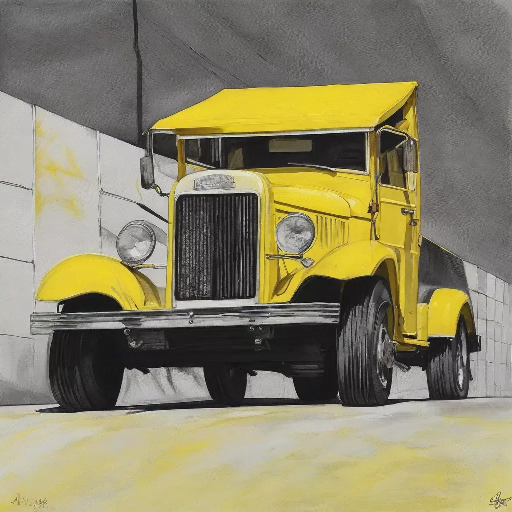 Xe Tải Màu Vàng