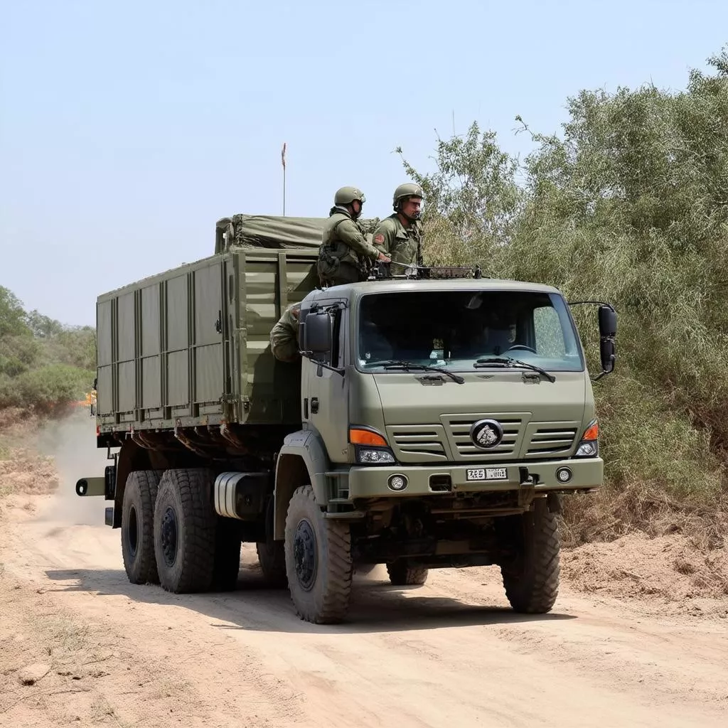 Camion militaire de secours