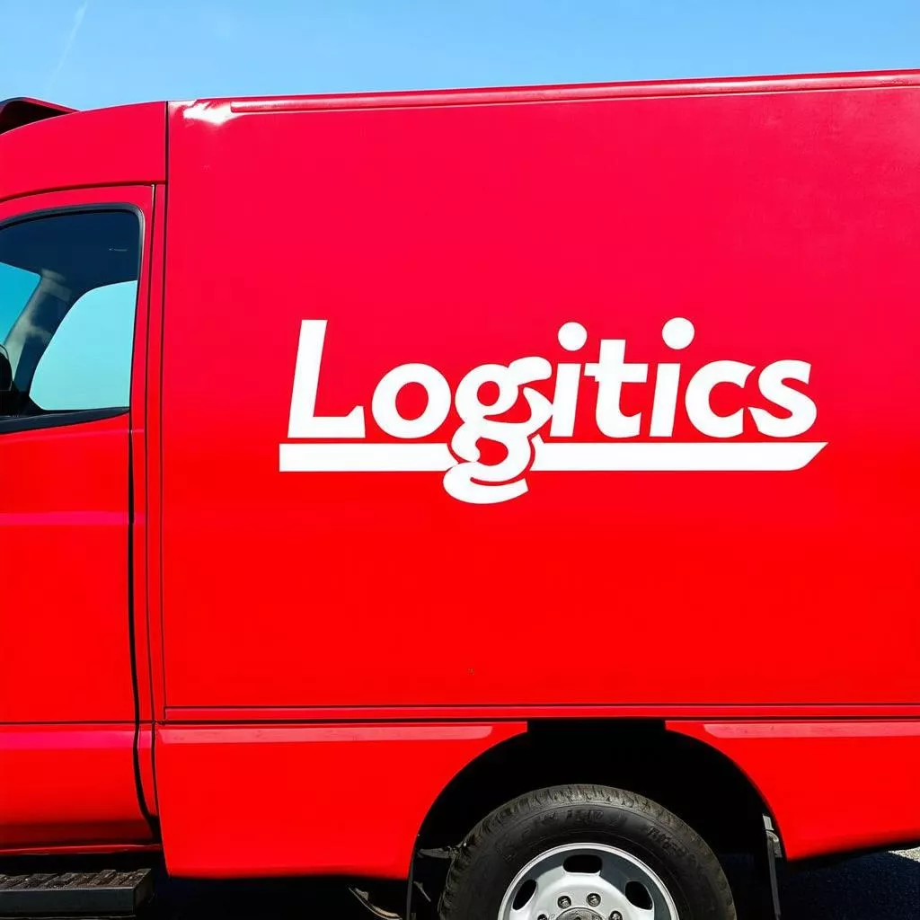 Camião após a aplicação de decalques