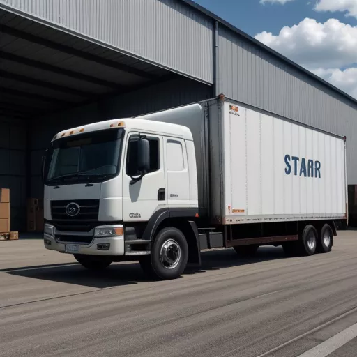 Star 740 LKW beim Entladen von Waren im Lager