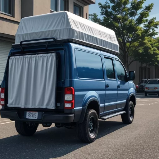 Xe tải Suzuki Carry Pro 600kg thùng bạt màu xanh, đậu trước cửa hàng