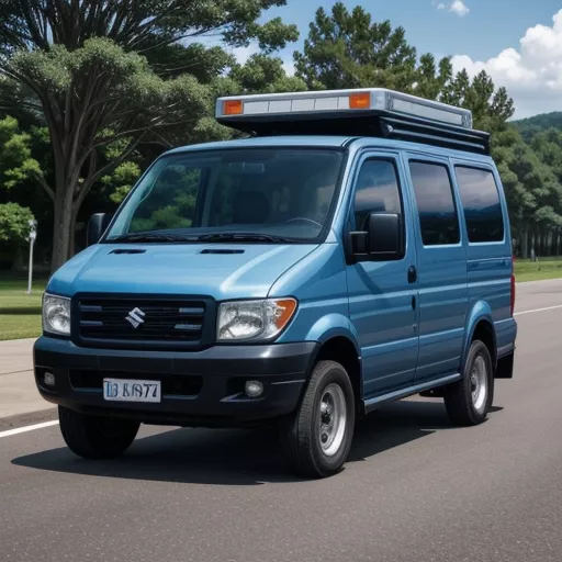 Blue Suzuki Carry Pro Truck