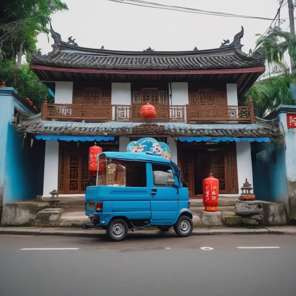 Xe Tải Suzuki Van Màu Xanh