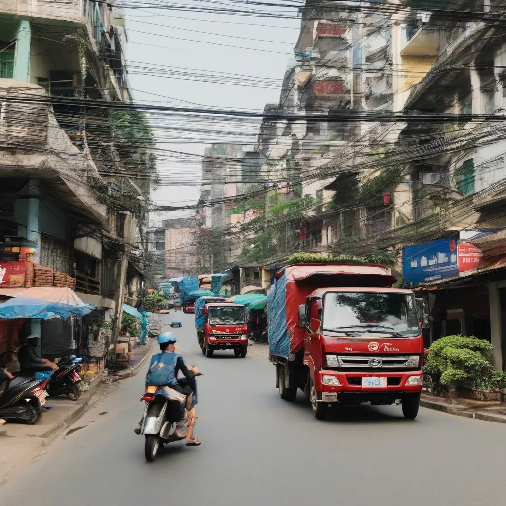 Trucks in Hanoi