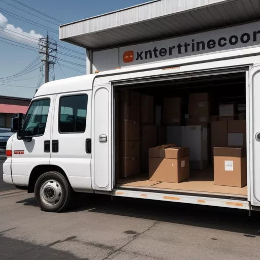 Tata Super Ace 990kg box truck parked in front of a grocery store