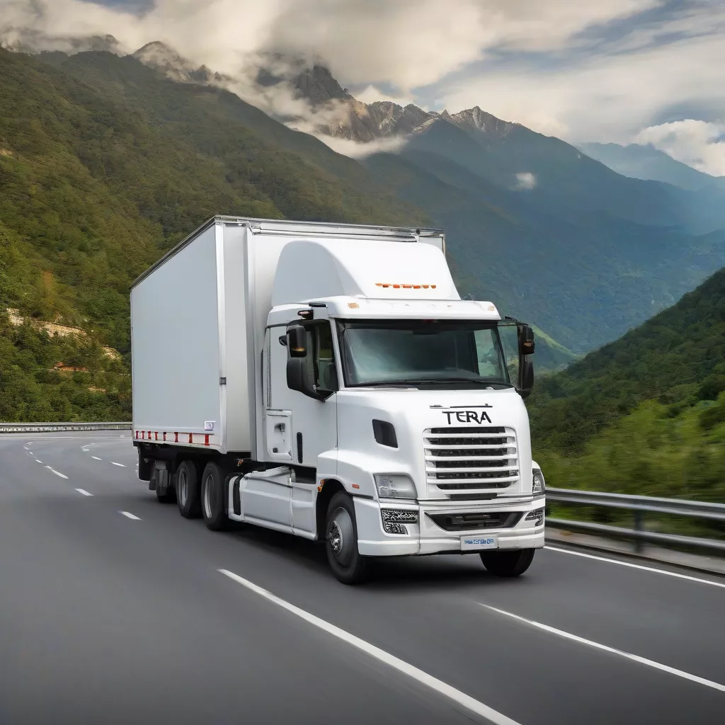 Truk Tera 245L 2T4 warna putih