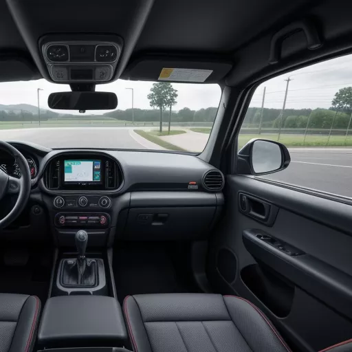 Xe tải Teraco Tera 100 thùng kín nội thất