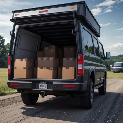 Teraco Tera 240 box truck being loaded with goods