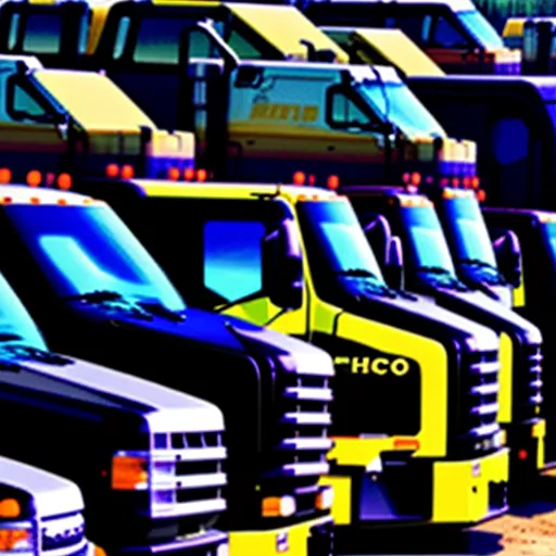 Vielfältige Thaco Lkw in verschiedenen Farben