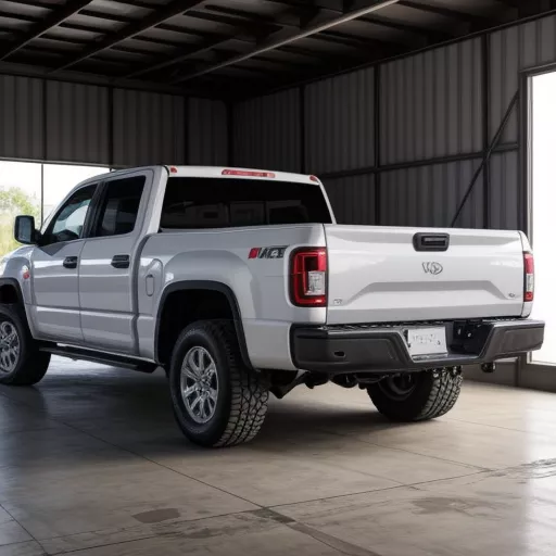 Weißer Thaco Towner 500kg Lieferwagen