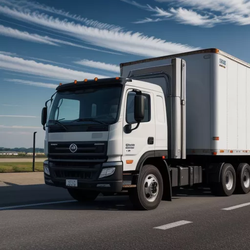 Xe tải Thaco Towner 990kg màu trắng đang di chuyển trên đường