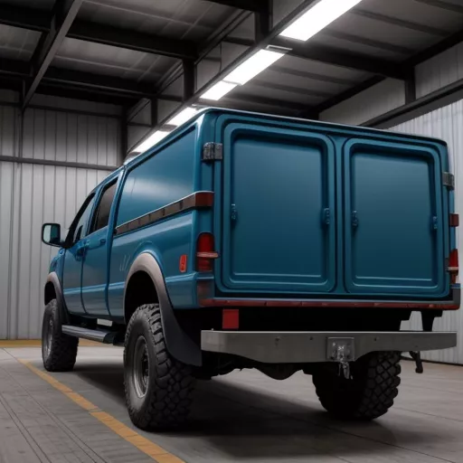 Xe Tải Thùng Lửng Đỗ Hàng Tại Kho