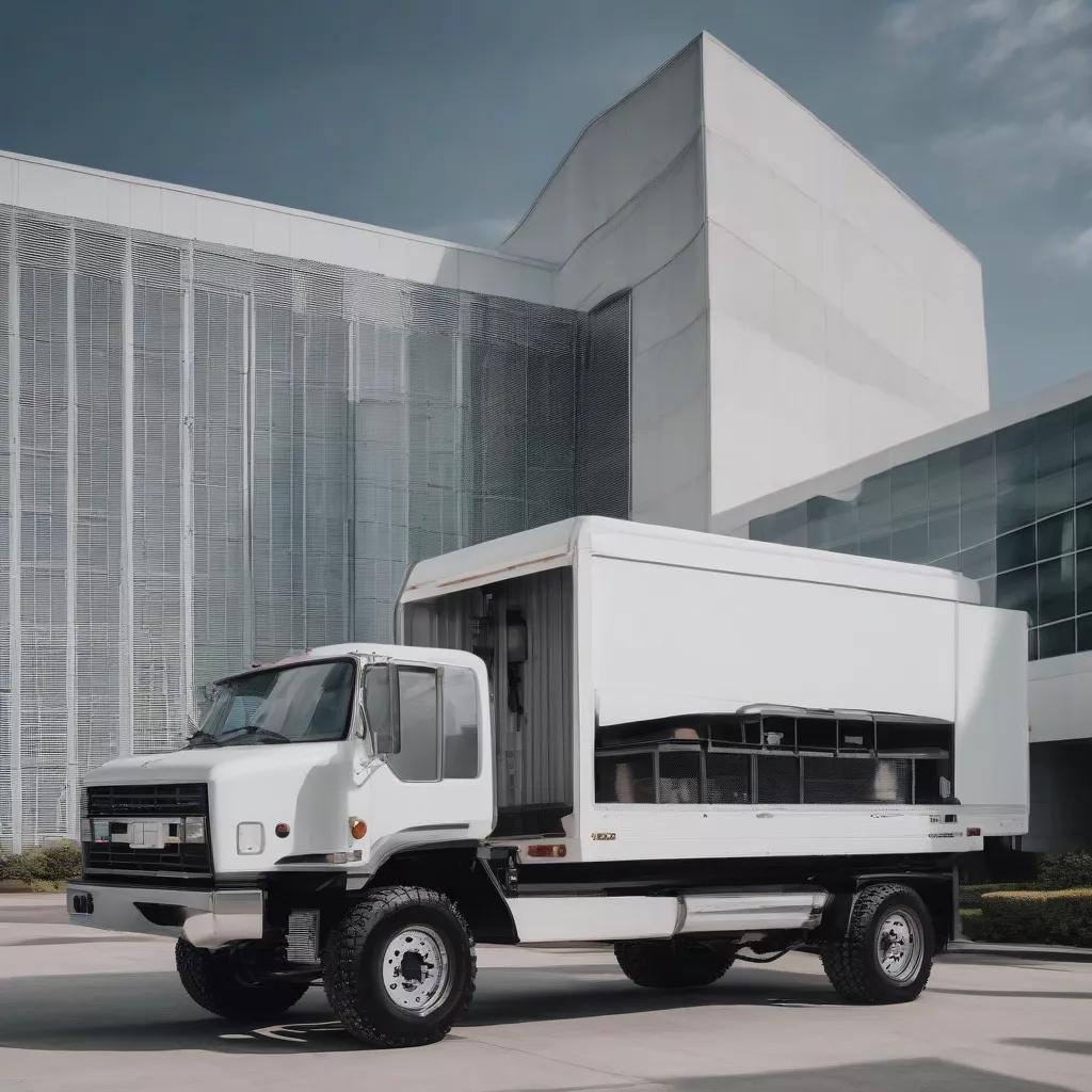 Box Truck with Canvas Cover
