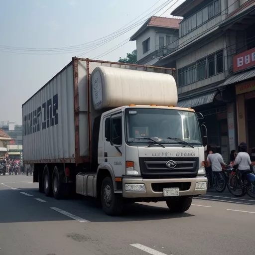 TMT Cuu Long truck on a Hanoi street