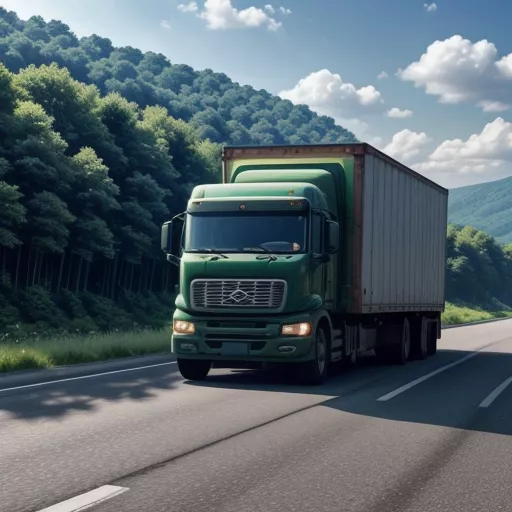 고속도로 위의 트럭