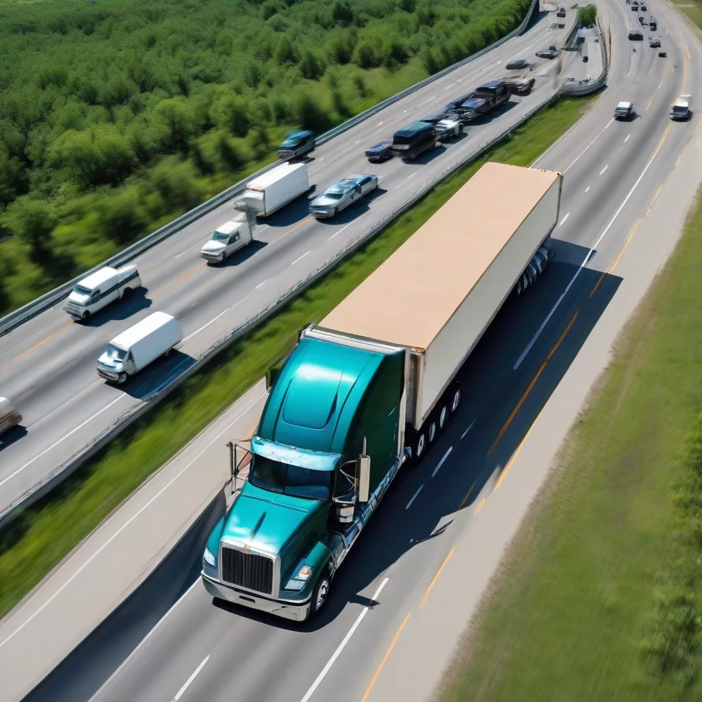Truck on the highway