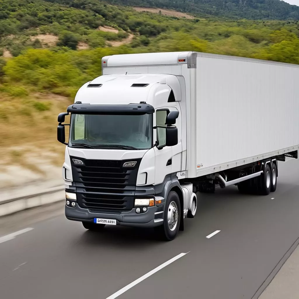 Xe tải trên đường cao tốc
