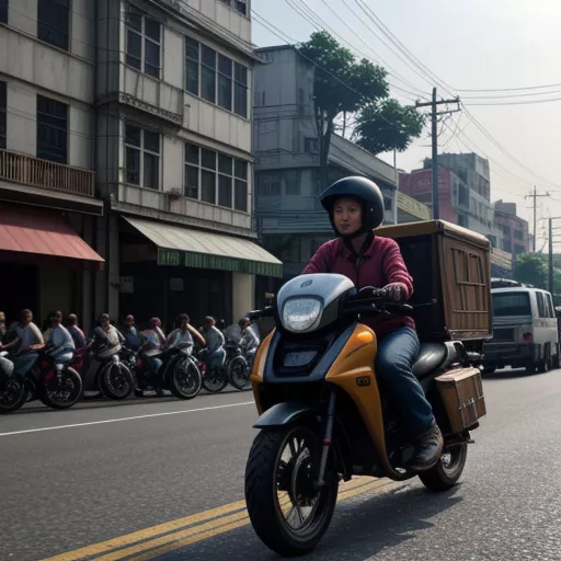 LKW im Stadtverkehr von Hanoi