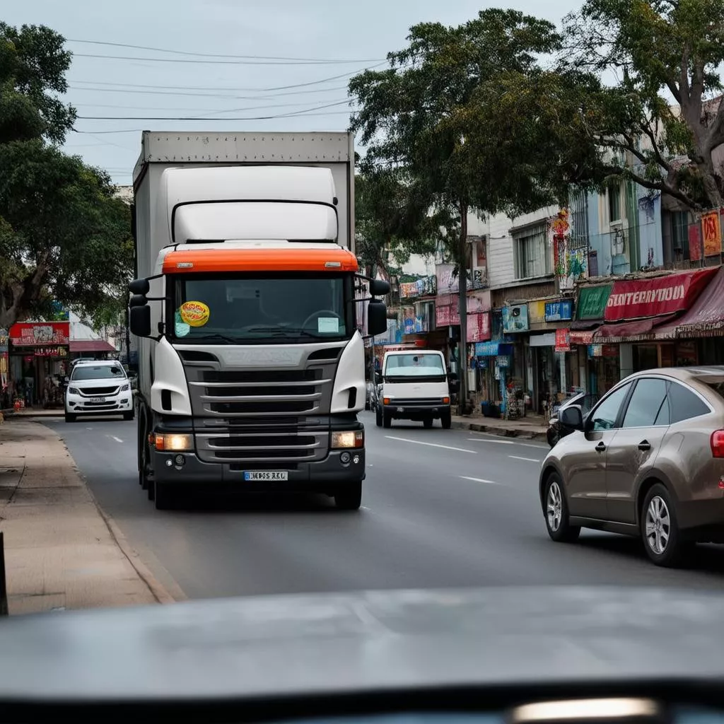 Truck on Truong Chinh Street