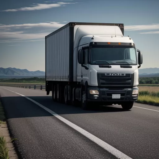 Truong Giang 19T1 truck on the road