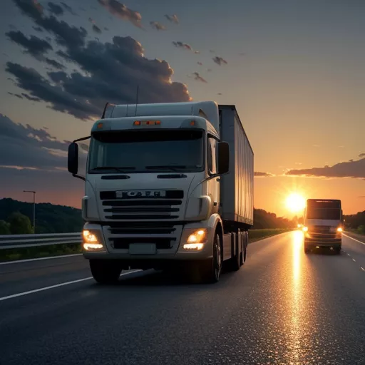 Xe tải vận chuyển hàng hóa