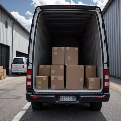 Xe Tải Van Đóng Hàng Vào Kho