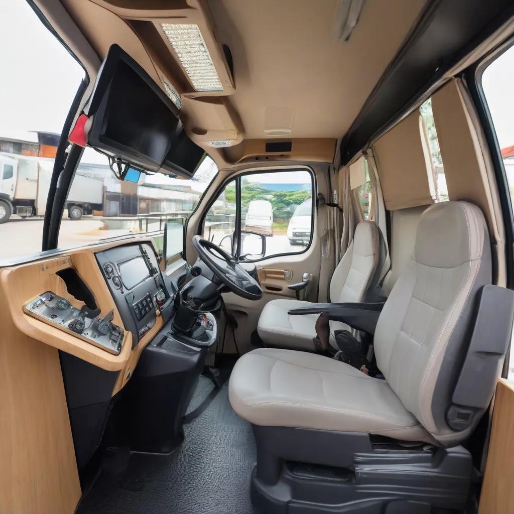 켄보 5인승 700kg 밴 트럭 내부