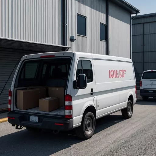 켄보 5인승 밴 적재 작업