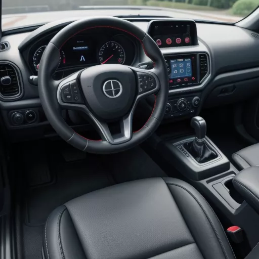 Interno del camion Veam VT252 2.4T con cassone isotermico