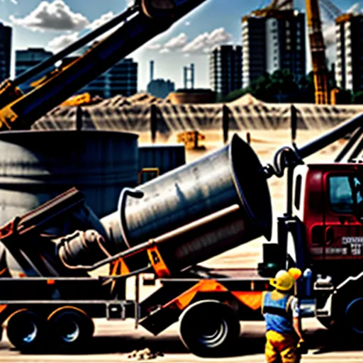 Betonmischer im Einsatz