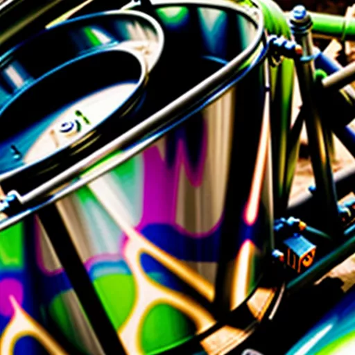 Self-made concrete mixer truck image