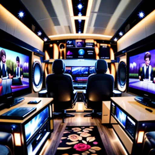 High-end mobile television broadcasting vehicle
