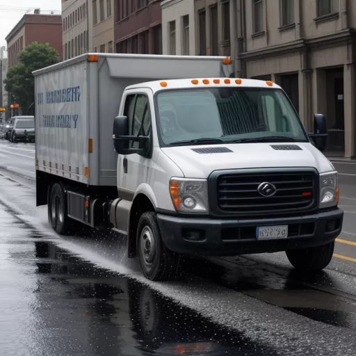 Camião cisterna em operação