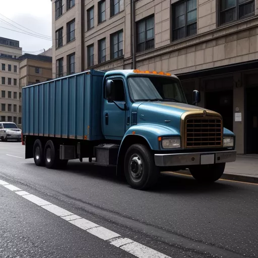 青いドータン IZ65 Gold 平ボディートラック