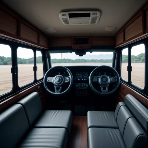 शेकमैन 380HP 2 एक्सल X3000 केबिन का आंतरिक दृश्य