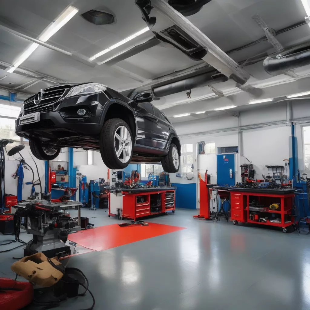 Xưởng thực hành sửa chữa ô tô hiện đại