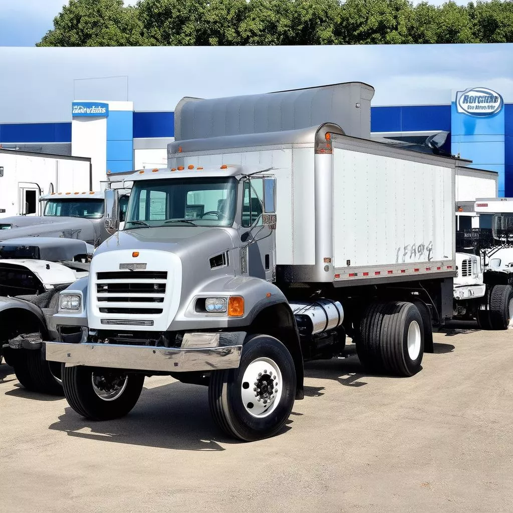 XE TẢI HÀ NỘI truck dealership showroom