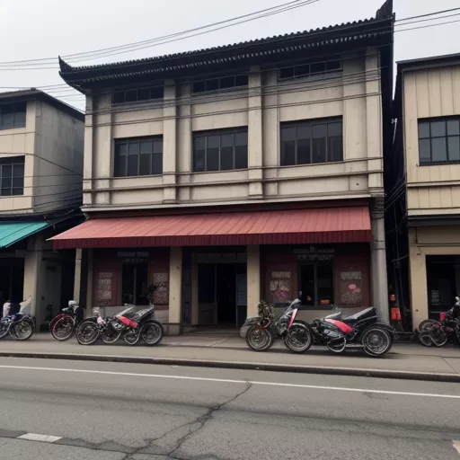 Fotografia da fachada da concessionária de camiões Hanoi