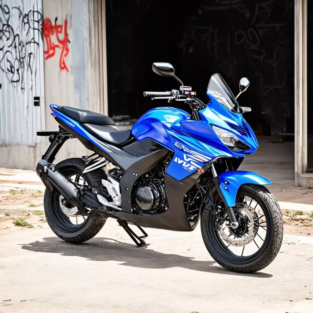 Xe SYM VF3i 185cc màu xanh đen