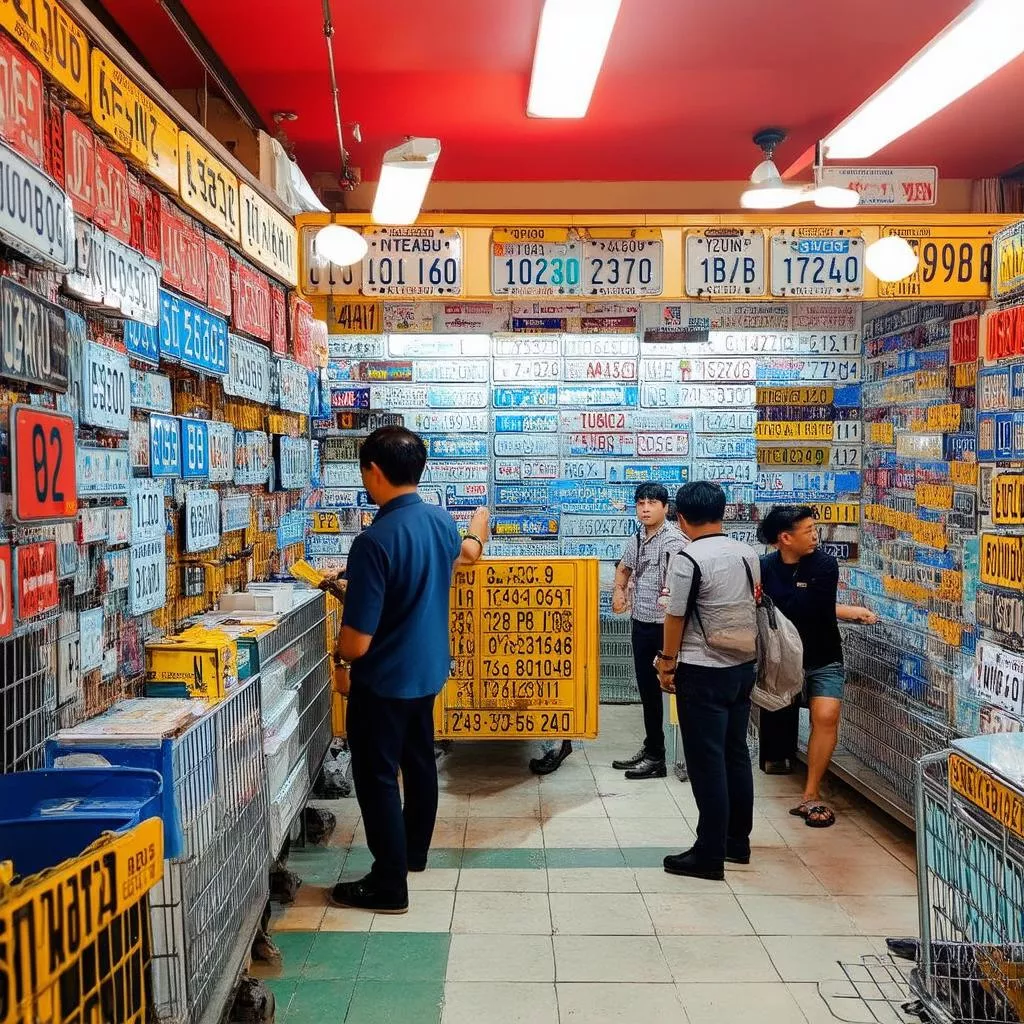 越南胡志明市塑料车牌出售：卡车风水选择