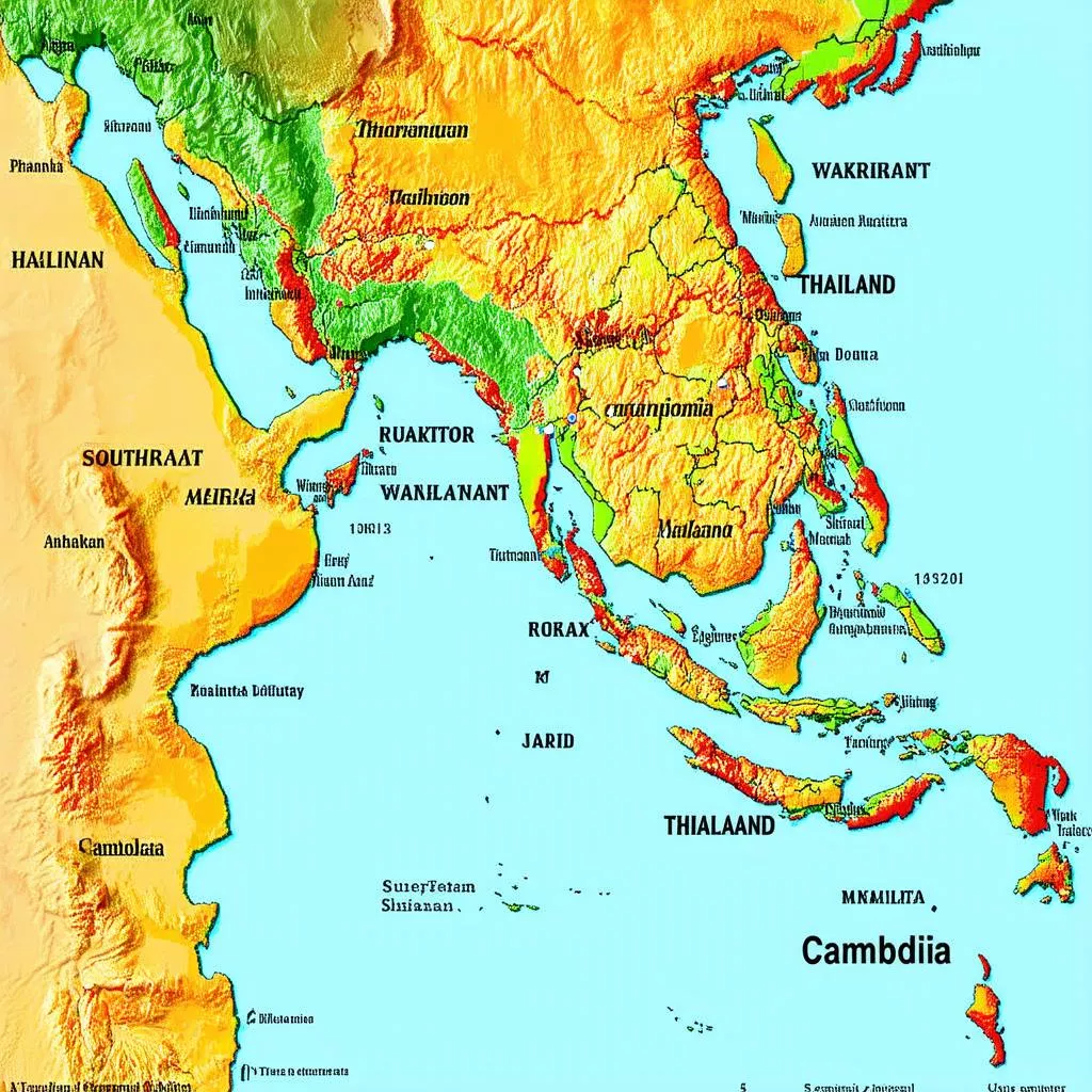 Bản đồ khu vực Đông Nam Á