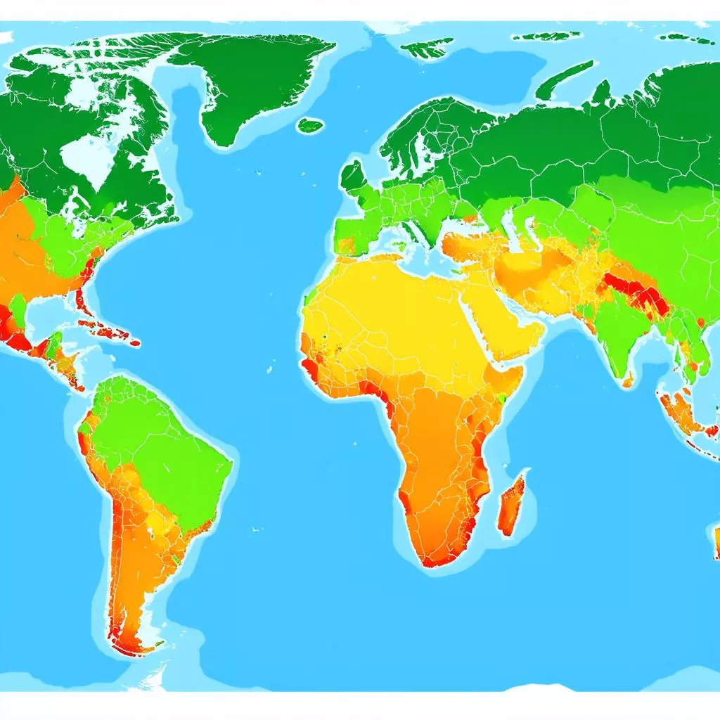 Mappa di distribuzione delle tartarughe marine nel mondo