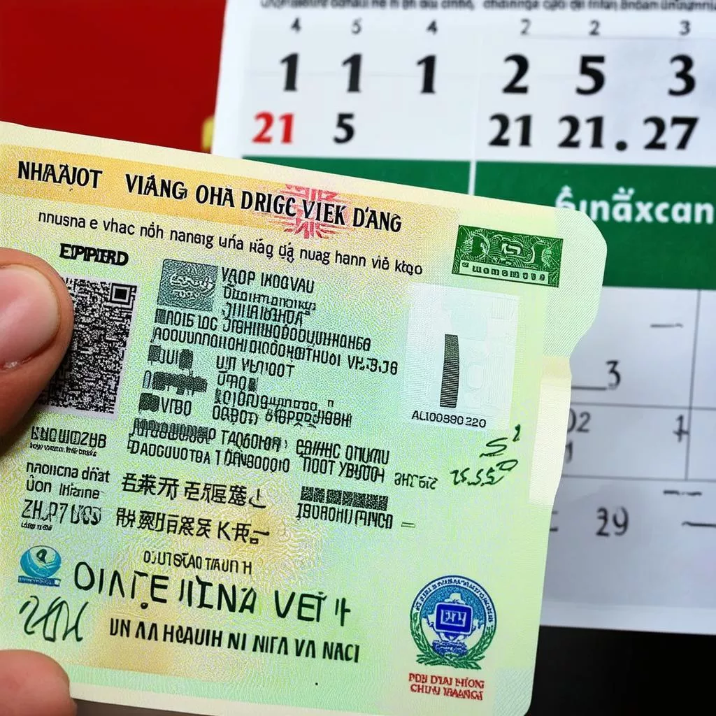 Bằng lái xe ô tô hết hạn