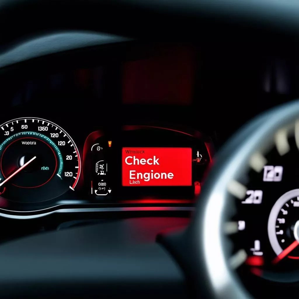 Báo hiệu Check Engine trên taplo ô tô