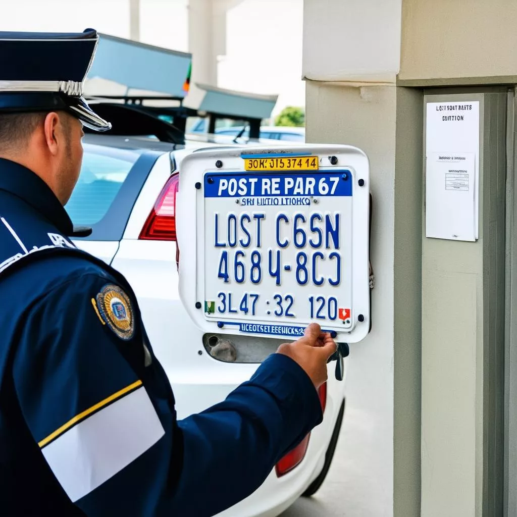 Báo mất biển số xe