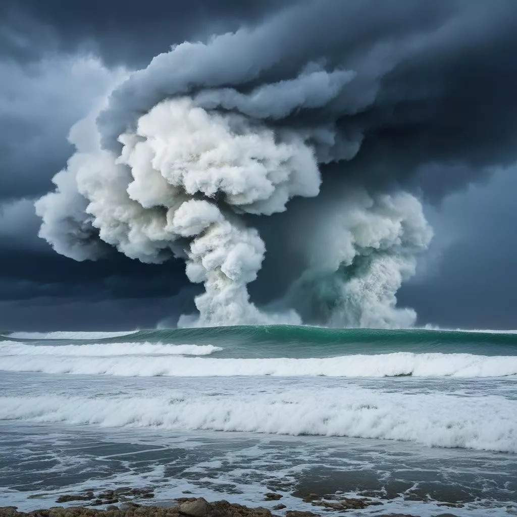 Bão số 9 Usagi và biển Ba Tri: Khi thiên nhiên 'gầm thét', xe tải cần 'ẩn mình'