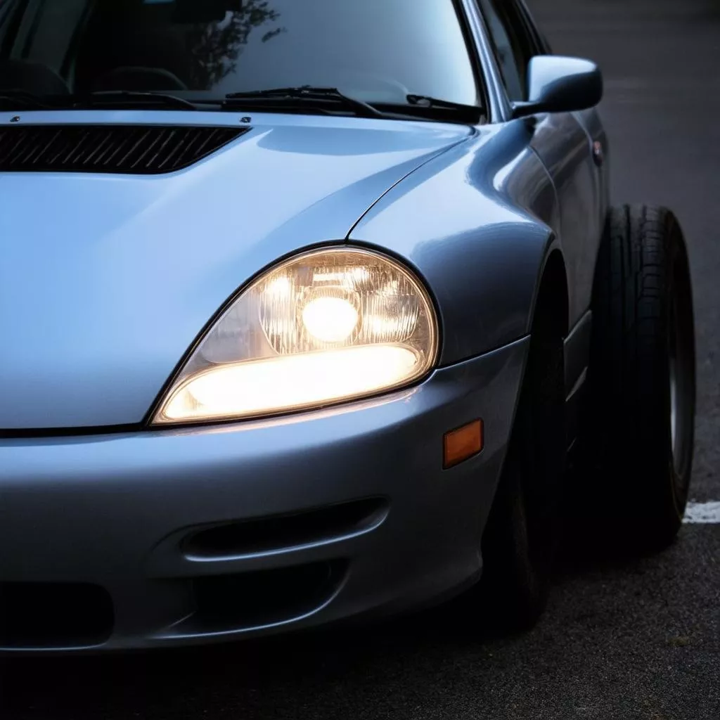 Bật đèn chiếu sáng xa