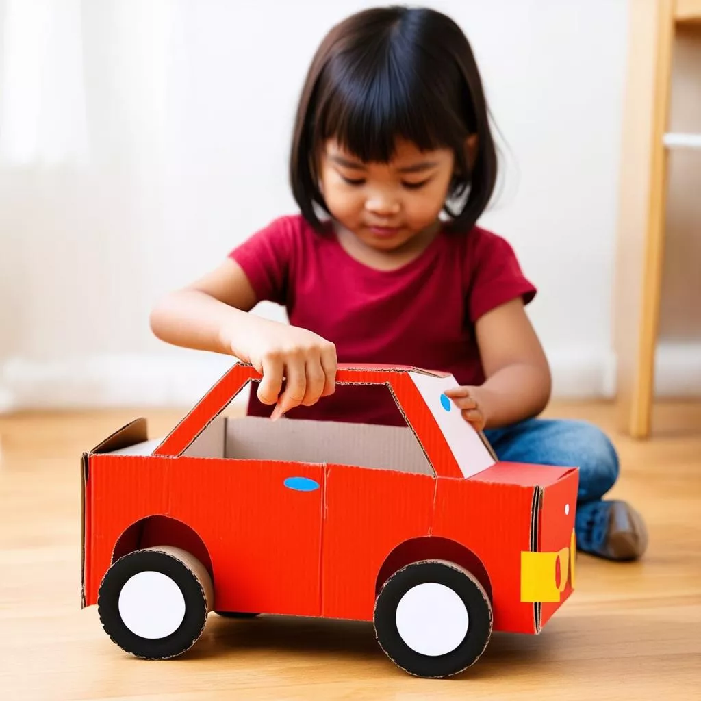 Cardboard Box Car Crafts: Fueling Imagination