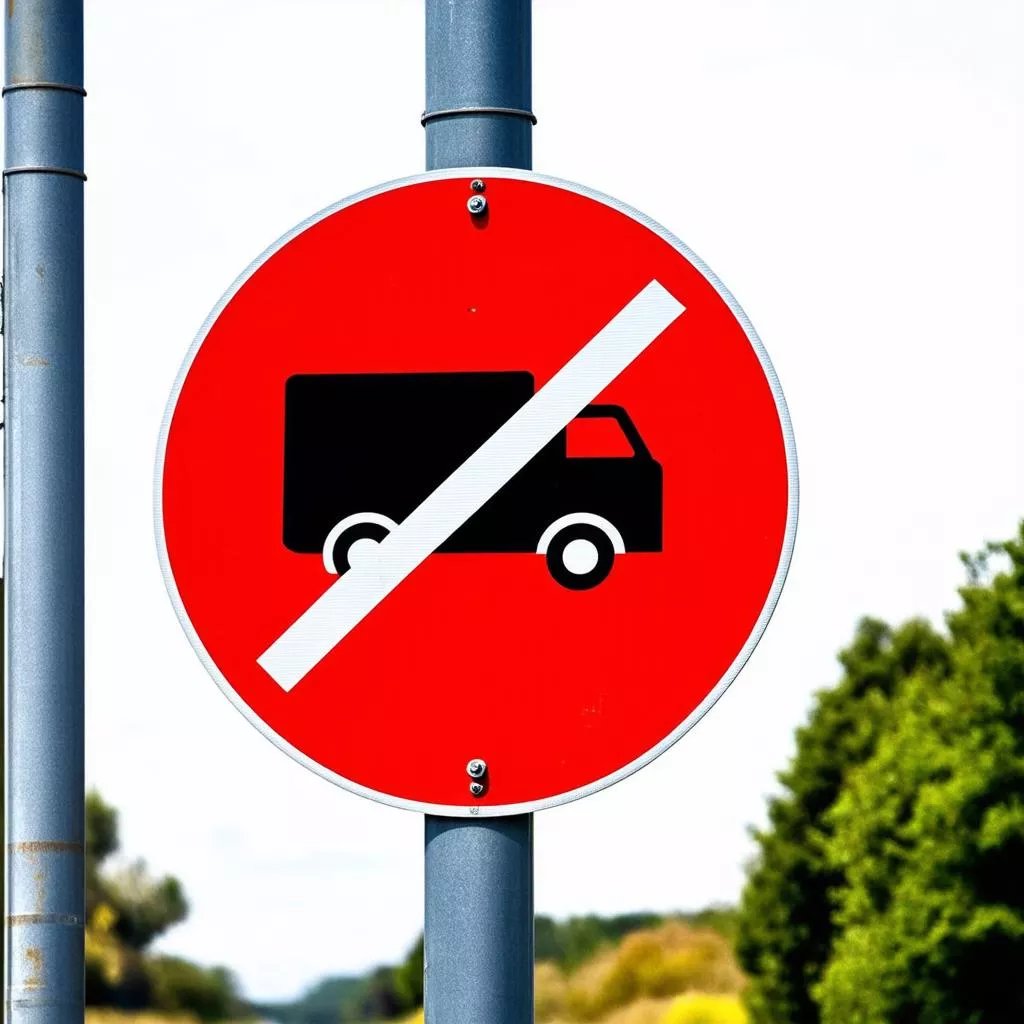 Understanding the 5-Ton Truck Prohibition Sign in Hanoi